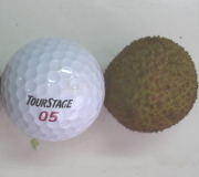 ゴルフボールとほぼ同じサイズです!